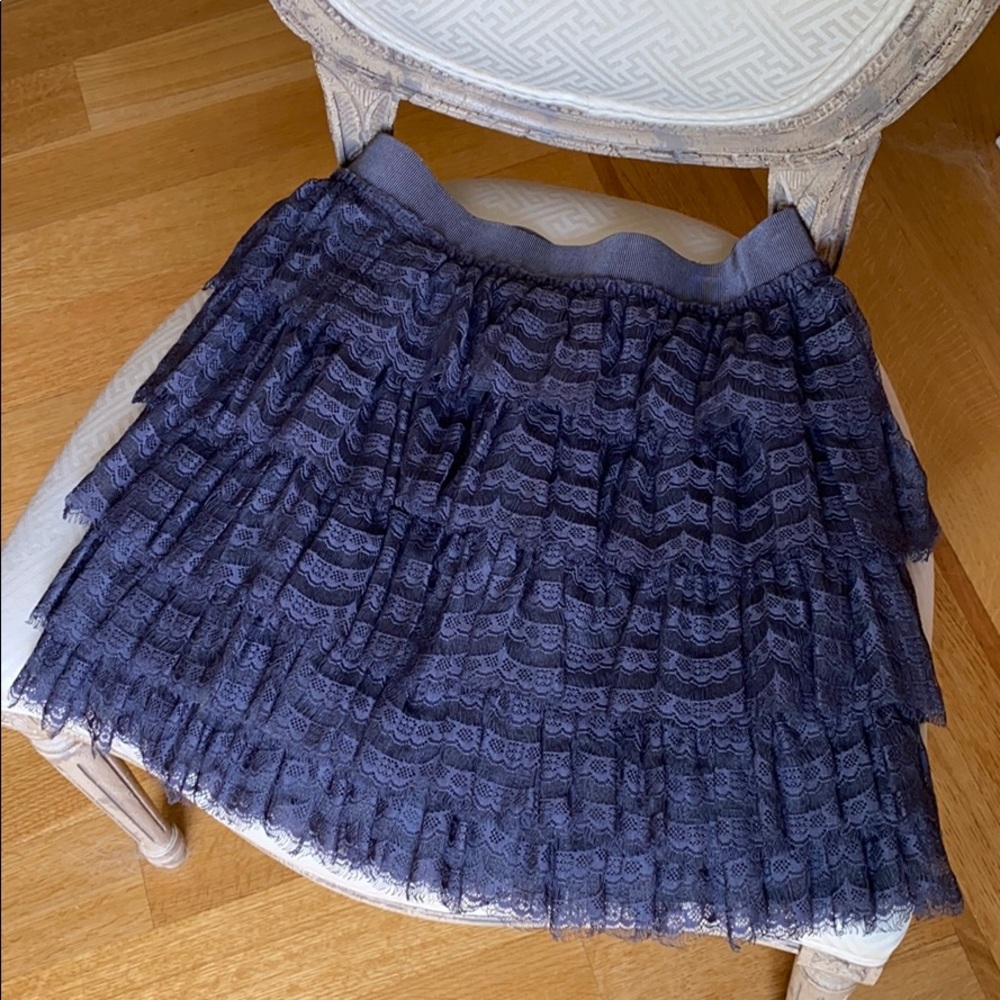 JCrew Tiered Lace Skirt